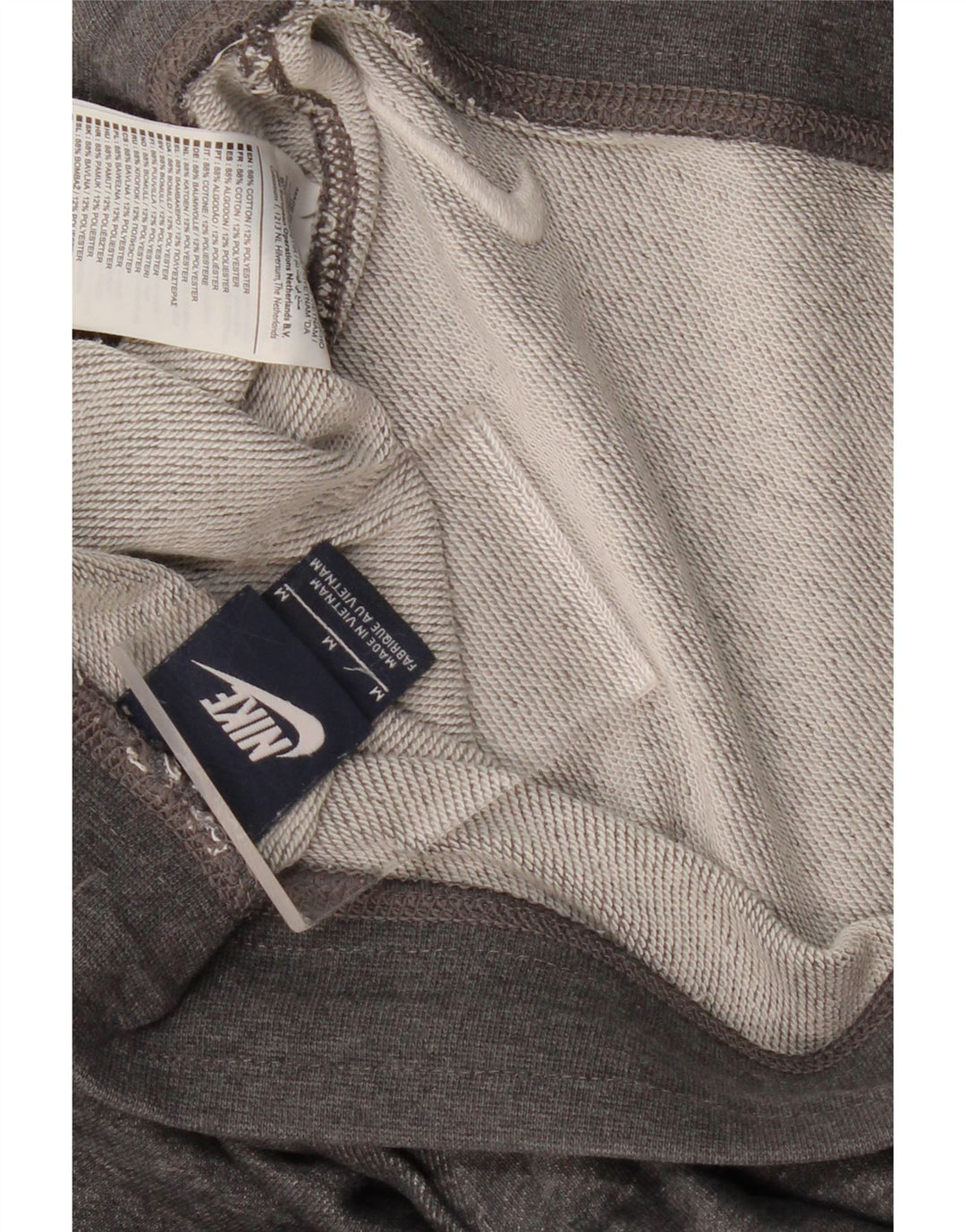 NIKE Mens Tracksuit Trousers Joggers Medium  Grey Flecked Cotton