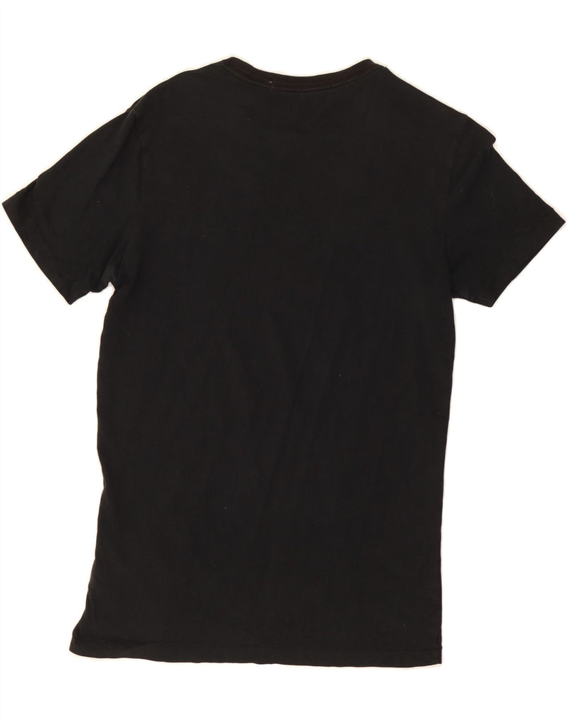 CALVIN KLEIN JEANS Womens Graphic T-Shirt Top UK 12 Medium Black Cotton Vintage Calvin Klein Jeans and Second-Hand Calvin Klein Jeans from Messina Hembry 