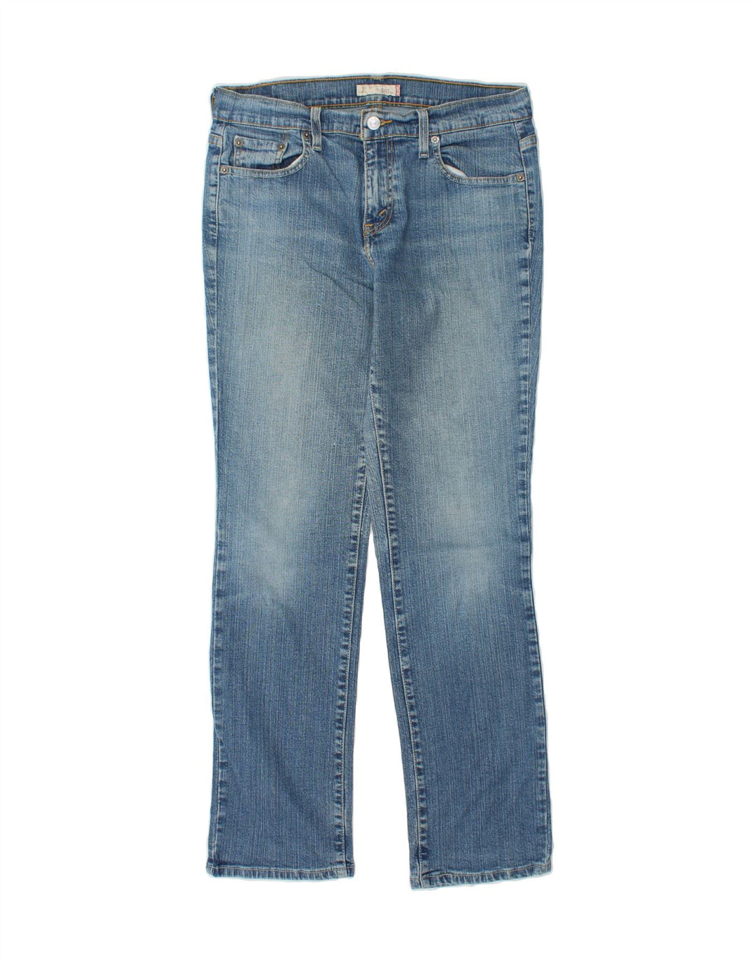 LEVI'S Womens 505 Straight Jeans US 8 Medium W30 L31 Blue Cotton Vintage Levi's and Second-Hand Levi's from Messina Hembry 