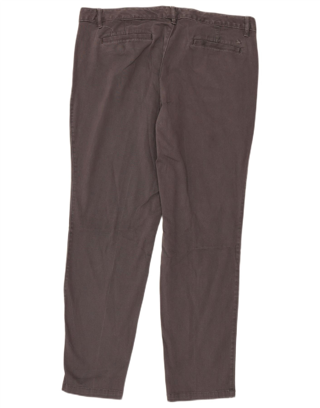 EDDIE BAUER Womens Straight Chino Trousers US 18 2XL W38 L30 Grey Cotton