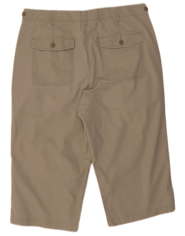 Marks & Spencer Mens Blue Harbour Bermuda Shorts W34 Large Beige Cotton