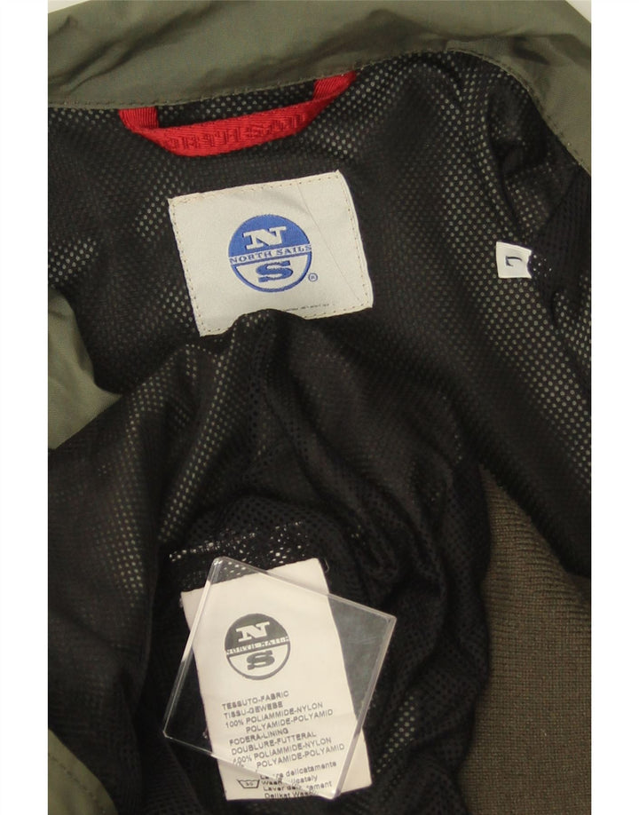 NORTH SAILS Mens Bomber Jacket UK 40 Large Khaki Nylon