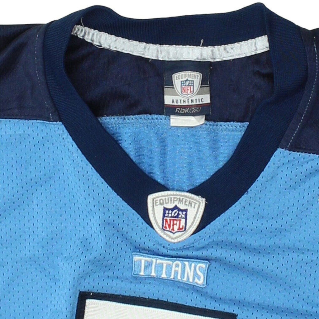 Tennessee Titans Kerry Collins Reebok Mens Blue Jersey | Vintage NFL Sportswear | Vintage Messina Hembry | Thrift | Second-Hand Messina Hembry | Used Clothing | Messina Hembry 