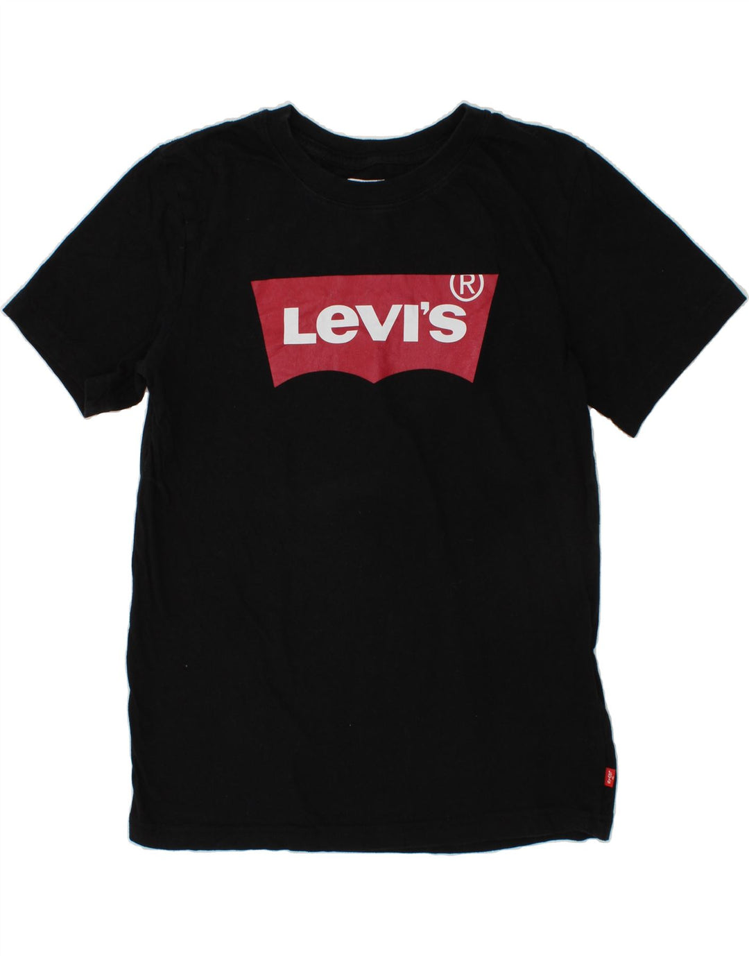 LEVI'S Boys Graphic T-Shirt Top 13-14 Years Black Cotton Vintage Levi's and Second-Hand Levi's from Messina Hembry 