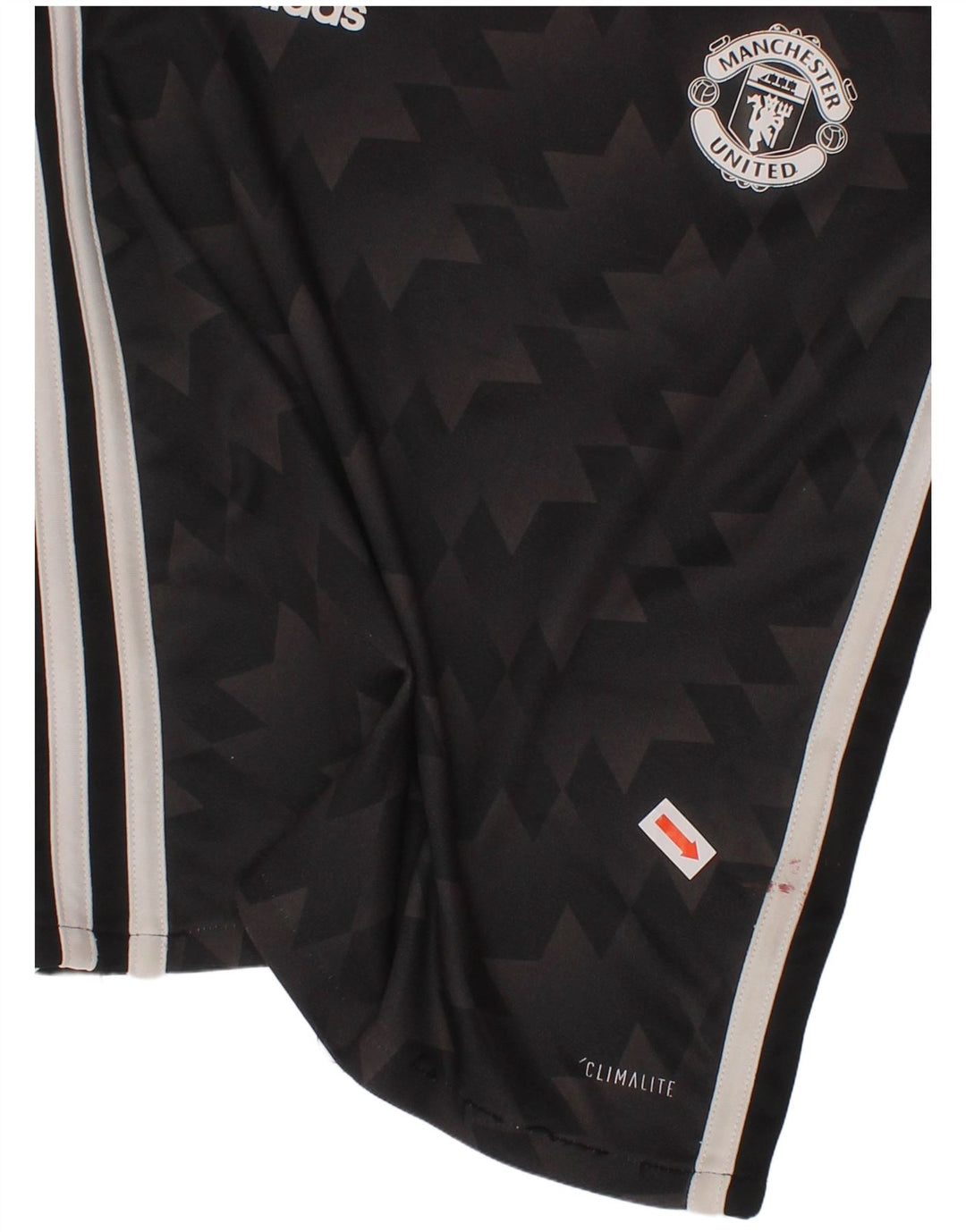 ADIDAS Boys Manchester United Graphic T-Shirt Top 4-5 Years Black