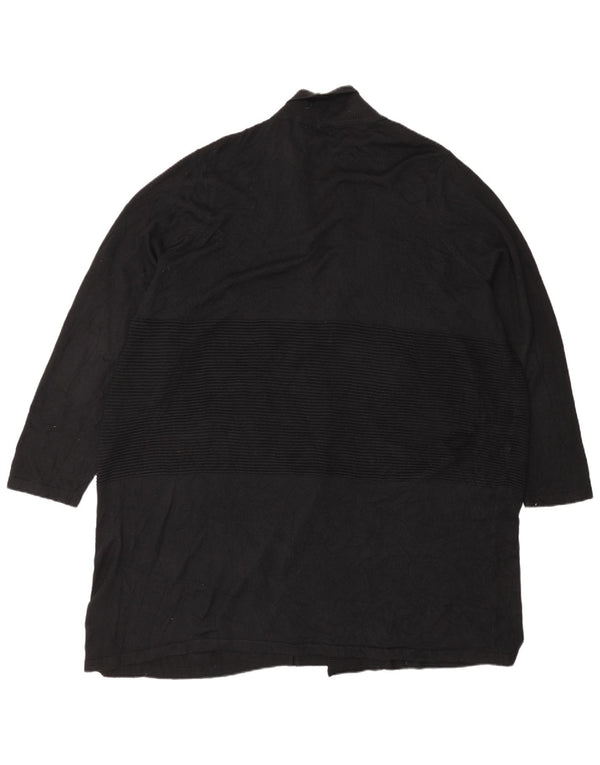 Marks & Spencer Womens Autograph Longline Cardigan Sweater UK 18 XL Black