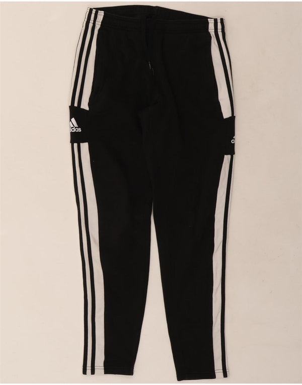 ADIDAS Mens Graphic Tracksuit Trousers Medium  Black Colourblock Cotton