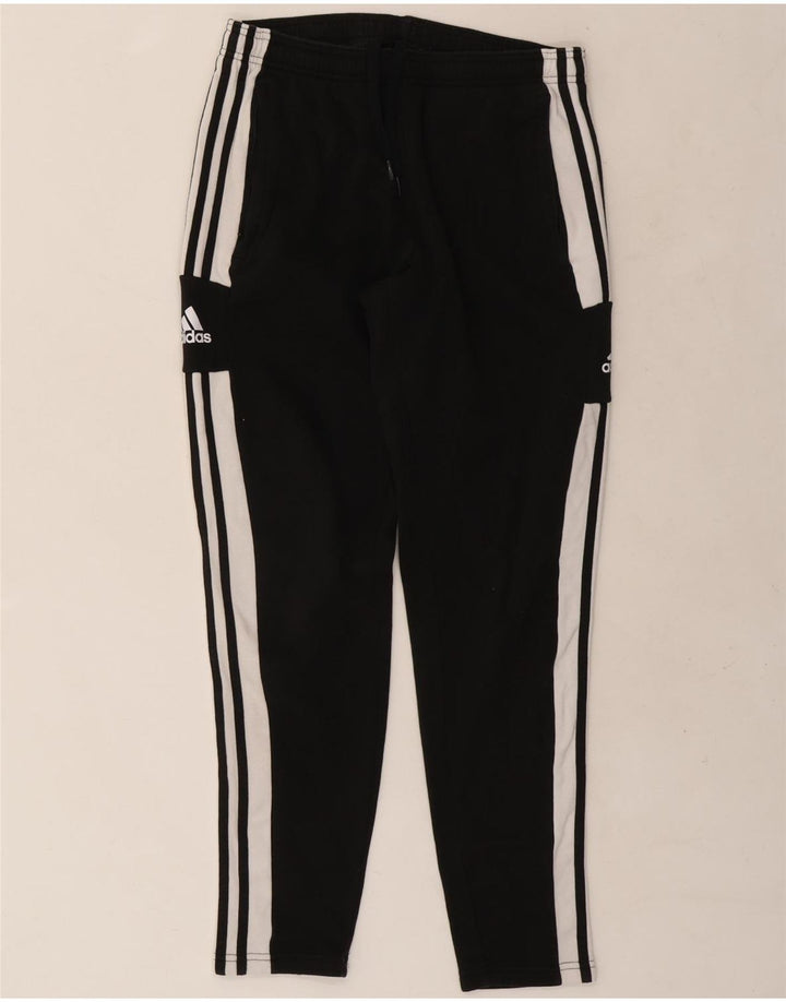 ADIDAS Mens Graphic Tracksuit Trousers Medium  Black Colourblock Cotton