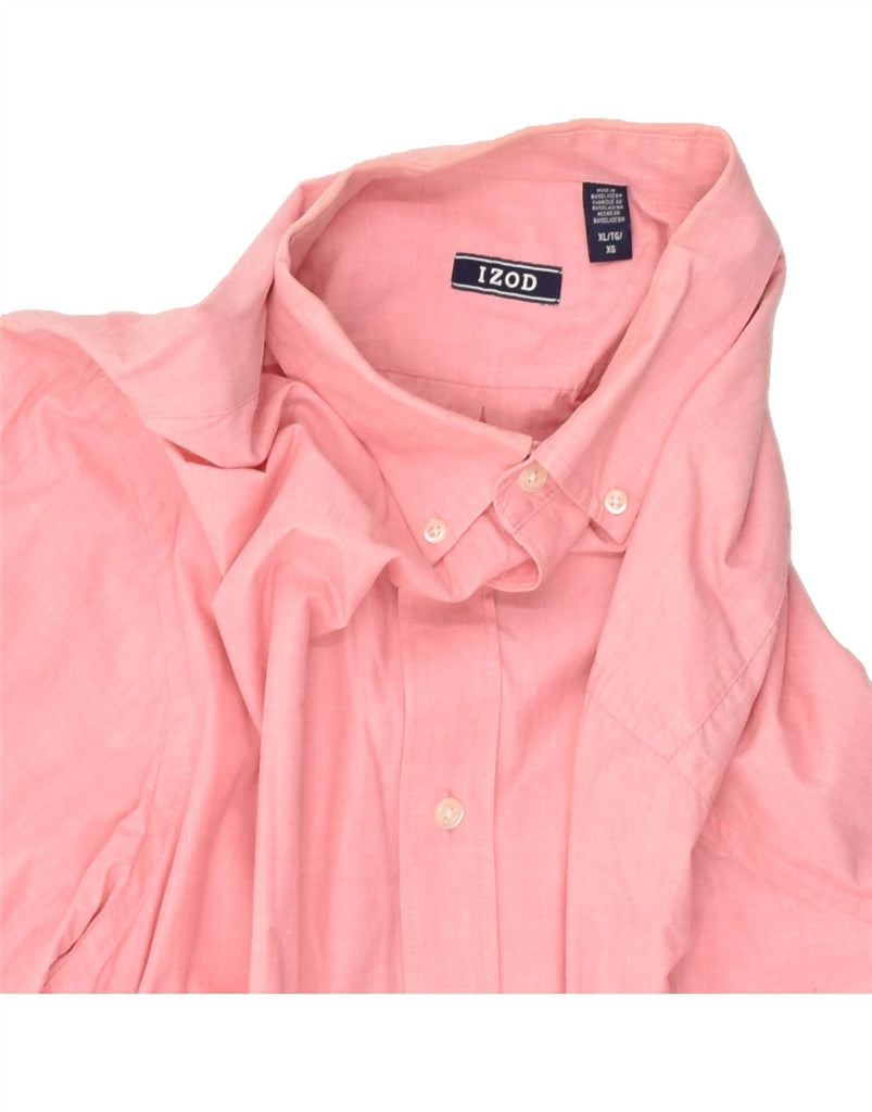 IZOD Mens Tall Shirt XL Pink Cotton | Vintage Izod | Thrift | Second-Hand Izod | Used Clothing | Messina Hembry 