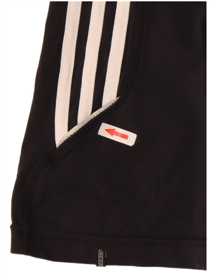Adidas Womens Sport Shorts UK 12 Medium  Black Nylon