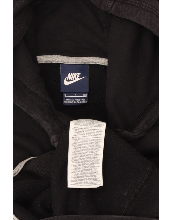 Nike Mens Zip Hoodie Sweater Small Black Cotton