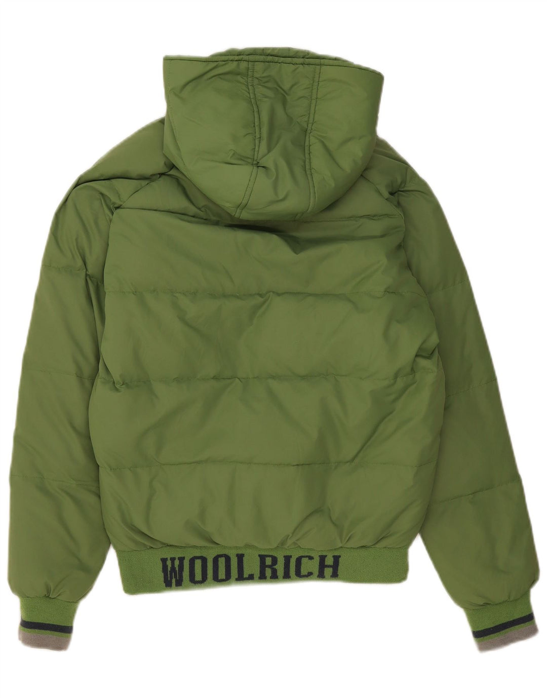 Woolrich Boys Graphic Hooded Padded Jacket 13-14 Years Green