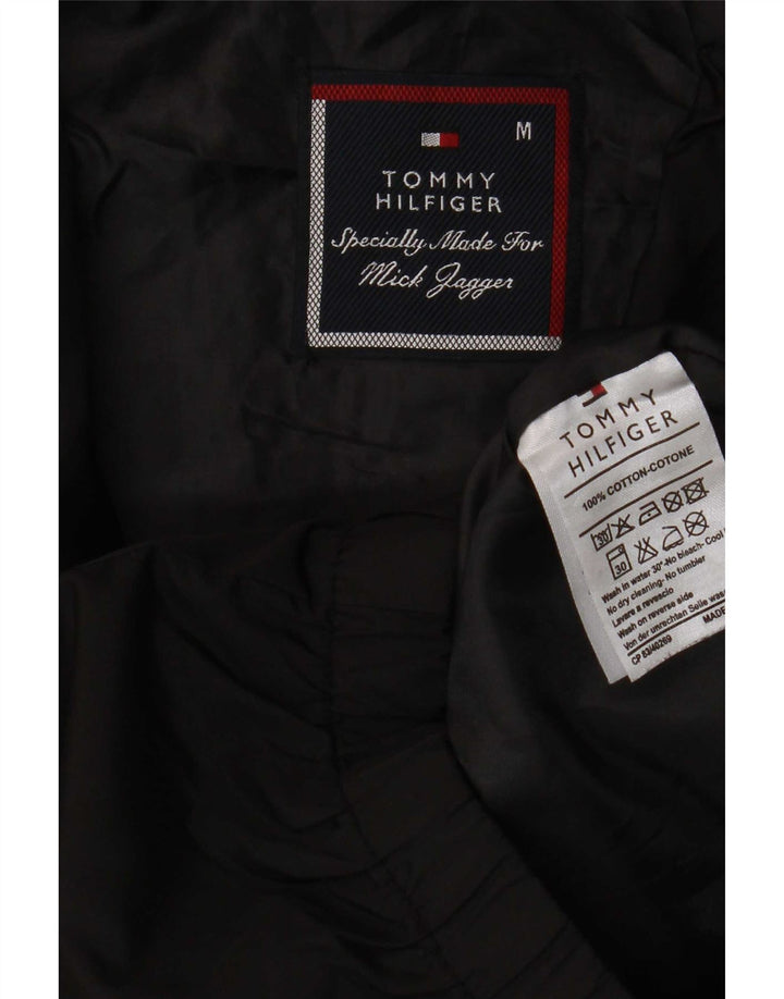 Tommy Hilfiger Mens Mick Jagger Graphic Bomber Jacket UK 38 Medium Black