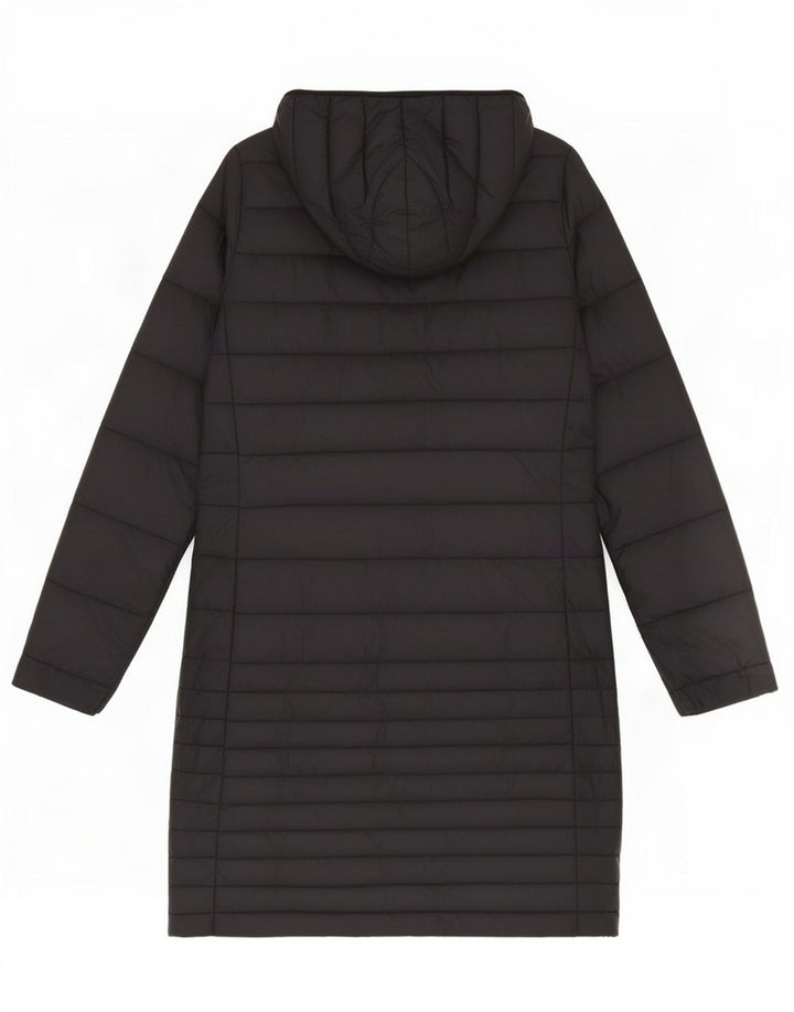 Puffa Womens Hooded Padded Coat UK 8 Small Black Nylon