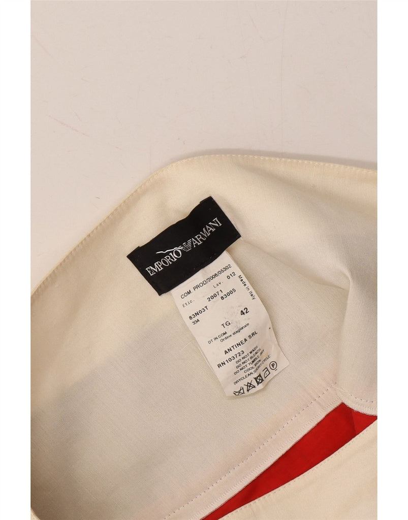 EMPORIO ARMANI Womens A-Line Skirt IT 42 Medium W30  Red Colourblock Vintage Emporio Armani and Second-Hand Emporio Armani from Messina Hembry 