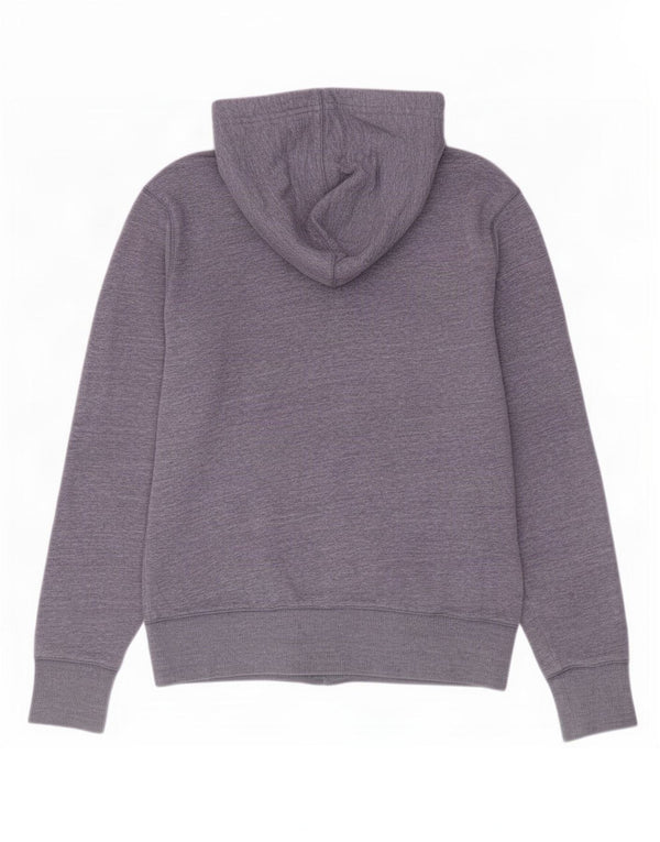 Penguin Mens Zip Hoodie Sweater Medium Purple Flecked Cotton
