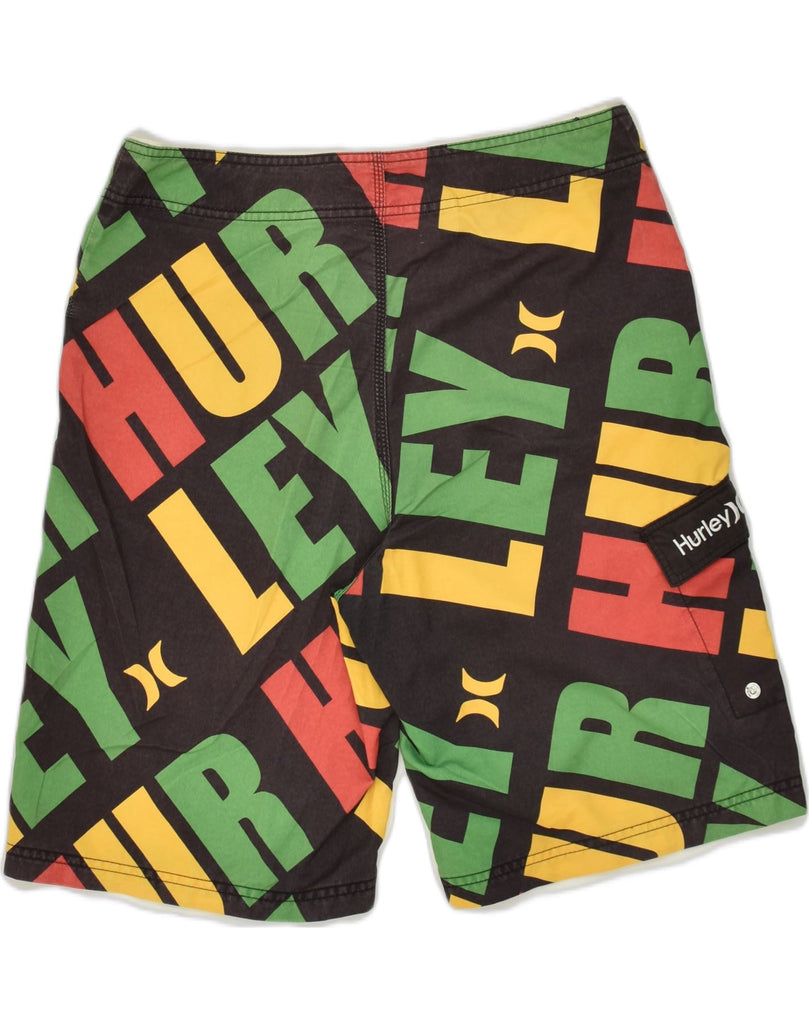 HURLEY Mens Swimming Shorts Medium Multicoloured Polyester | Vintage Hurley | Thrift | Second-Hand Hurley | Used Clothing | Messina Hembry 