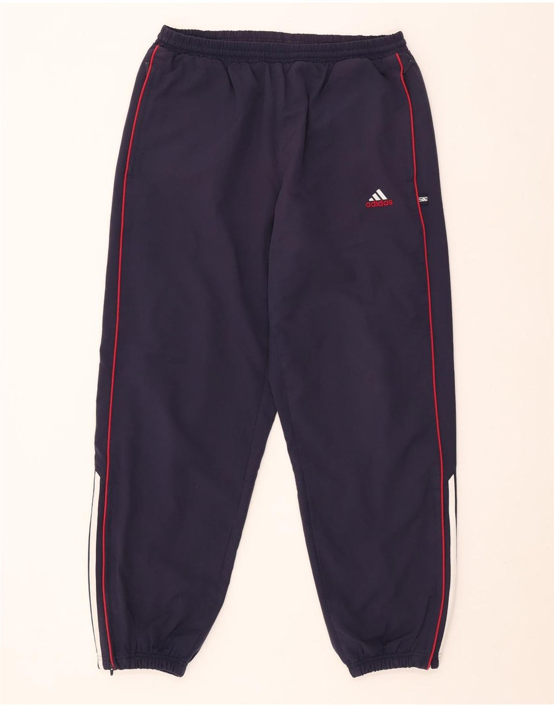 Adidas Mens Tracksuit Trousers Joggers Large  Navy Blue Polyester