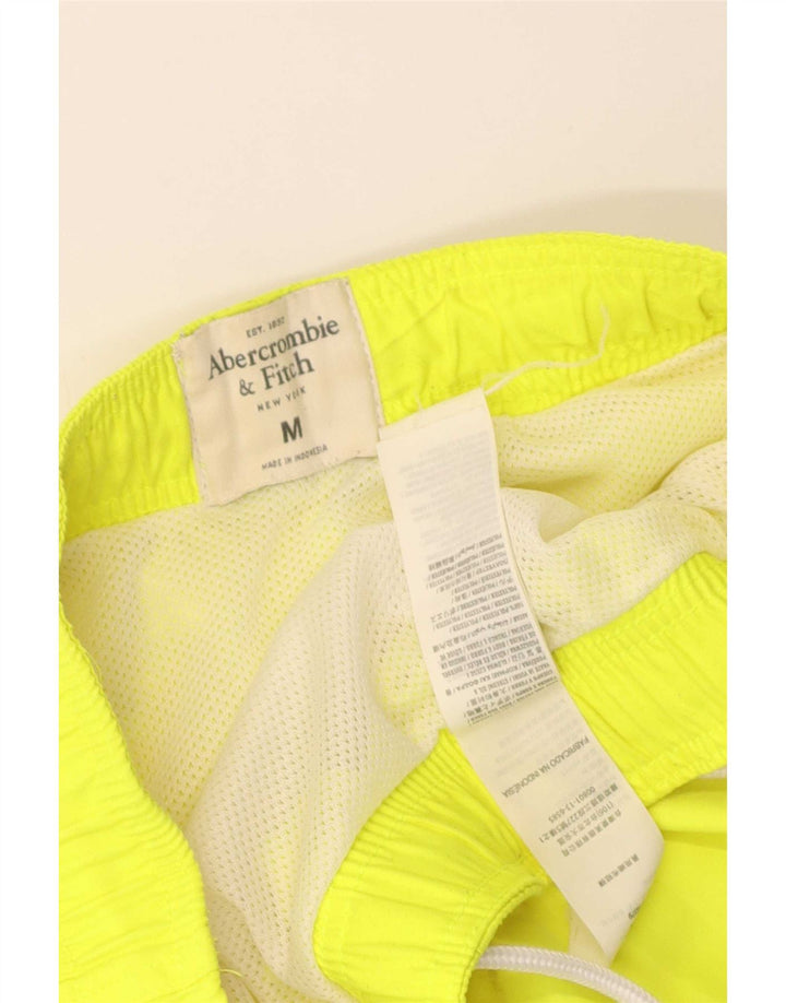 Abercrombie & Fitch Mens Swimming Shorts Medium Yellow Polyester