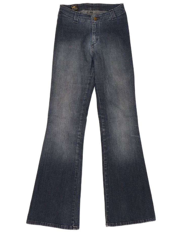 Lee Womens Flared Jeans W26 L33 Blue Cotton