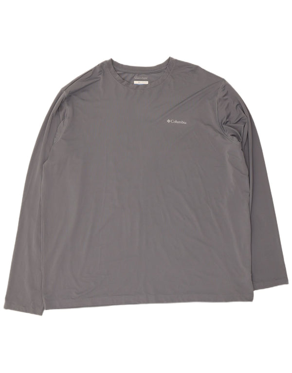 Columbia Mens Omni-Wick Top Long Sleeve 2XL Grey Polyester