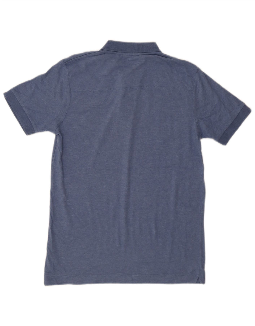French Connection Mens Graphic Polo Shirt Small Navy Blue Flecked Cotton
