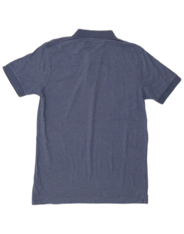 French Connection Mens Graphic Polo Shirt Small Navy Blue Flecked Cotton
