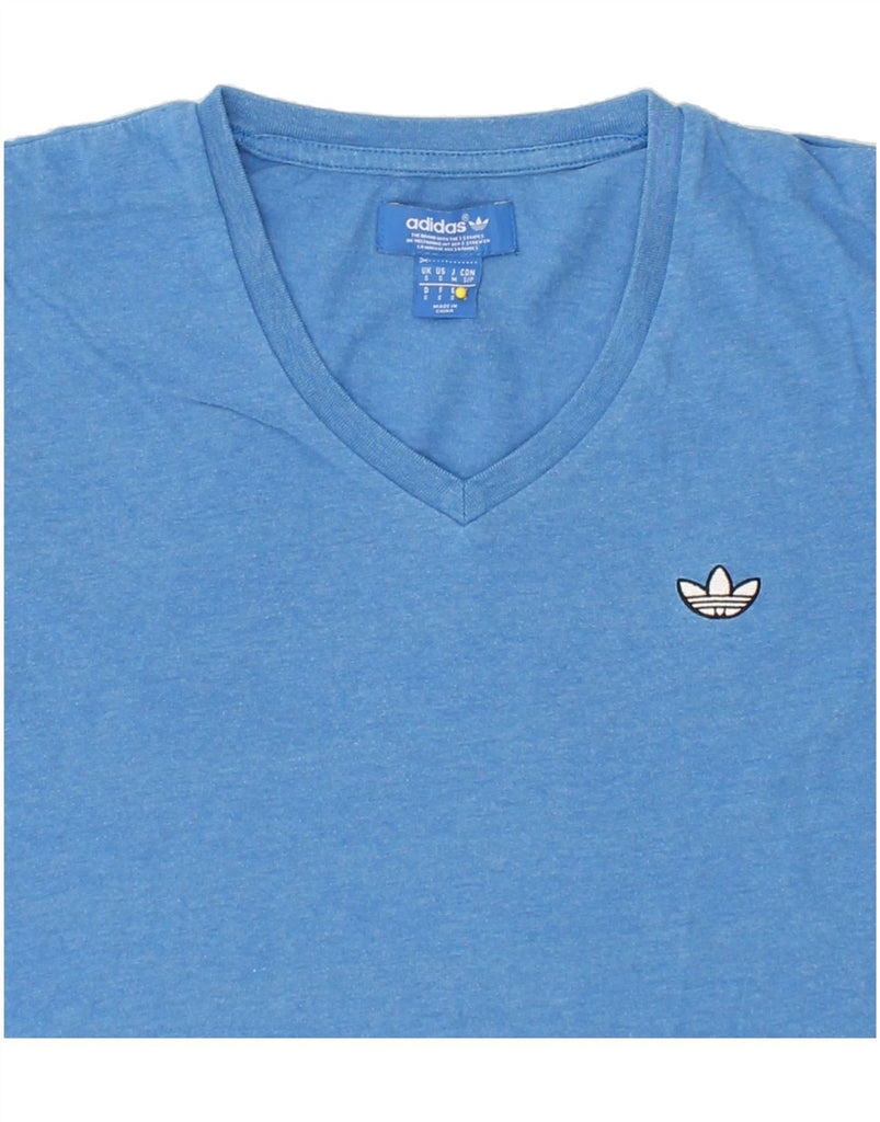 ADIDAS Mens T-Shirt Top Small Blue Cotton Vintage Adidas and Second-Hand Adidas from Messina Hembry 