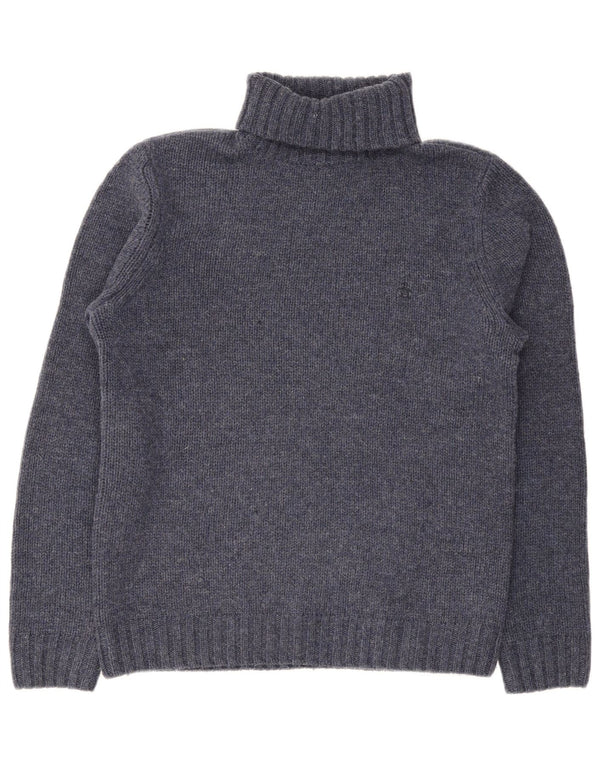 Penguin Womens Roll Neck Jumper Sweater UK 16 Large Navy Blue