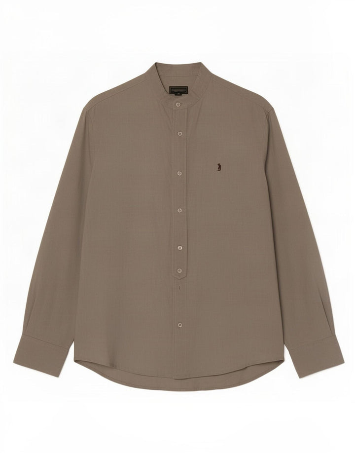 Marlboro Classics Mens Shirt Large Grey Linen