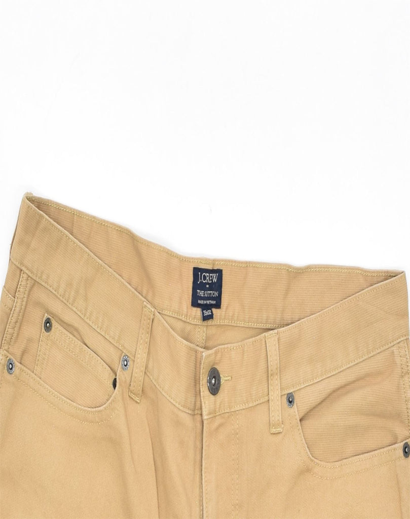 J. CREW Mens The Sutton Slim Casual Trousers W38 L30 Beige Cotton | Vintage | Thrift | Second-Hand | Used Clothing | Messina Hembry 