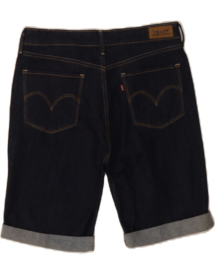 LEVI'S Womens Denim Shorts US 10 Large W30  Navy Blue Cotton Vintage Levi's and Second-Hand Levi's from Messina Hembry 
