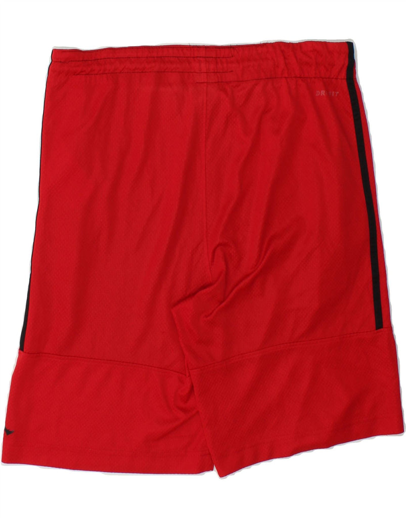 JORDAN Mens Dri Fit Sport Shorts Small  Red Colourblock Polyester Vintage Jordan and Second-Hand Jordan from Messina Hembry 