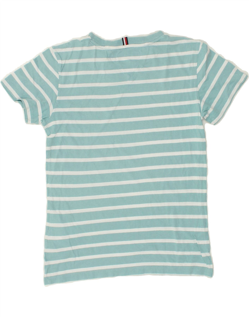 TOMMY HILFIGER Boys T-Shirt Top 11-12 Years Blue Striped Cotton | Vintage Tommy Hilfiger | Thrift | Second-Hand Tommy Hilfiger | Used Clothing | Messina Hembry 