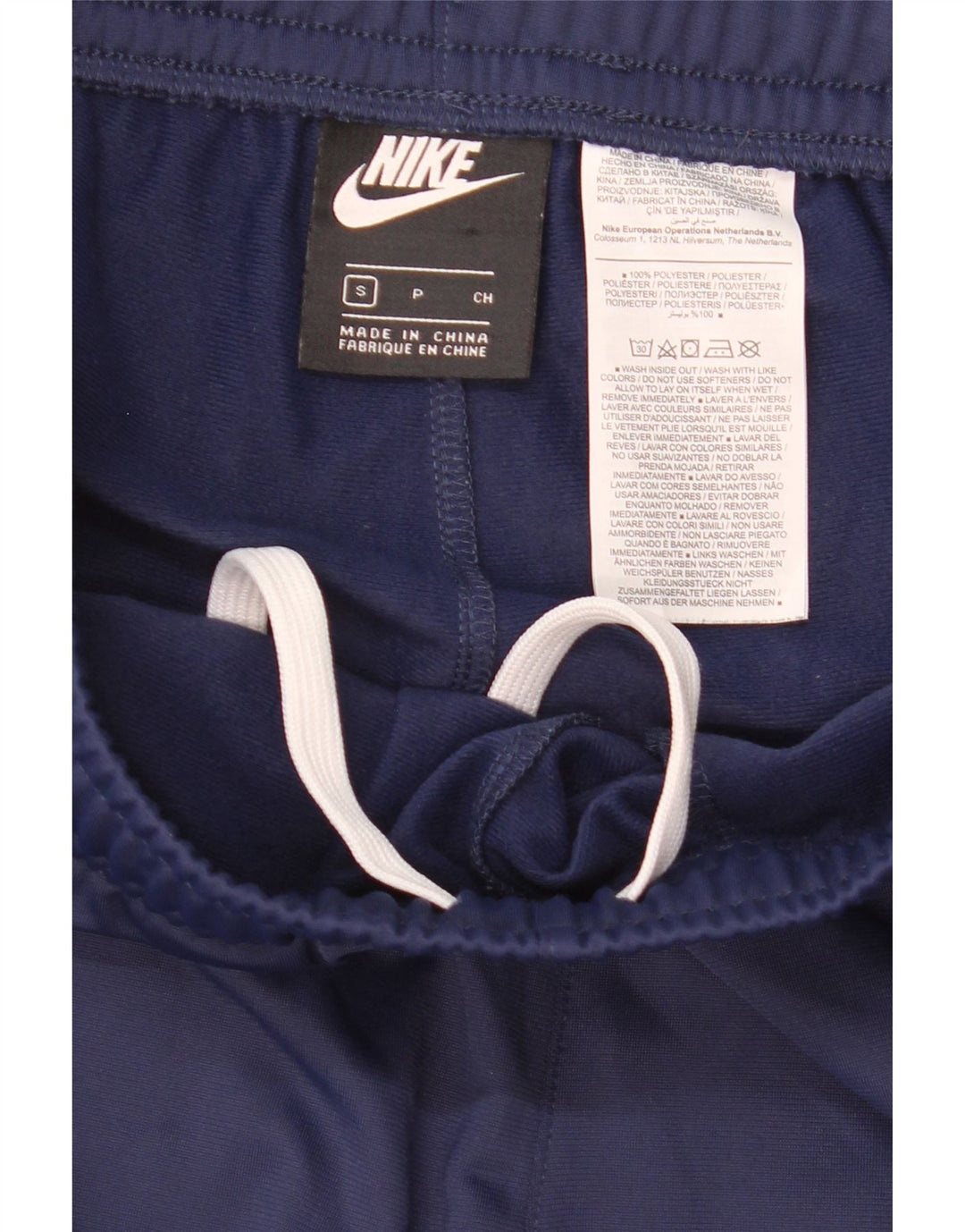 Nike Mens Tracksuit Trousers Joggers Small Navy Blue Polyester