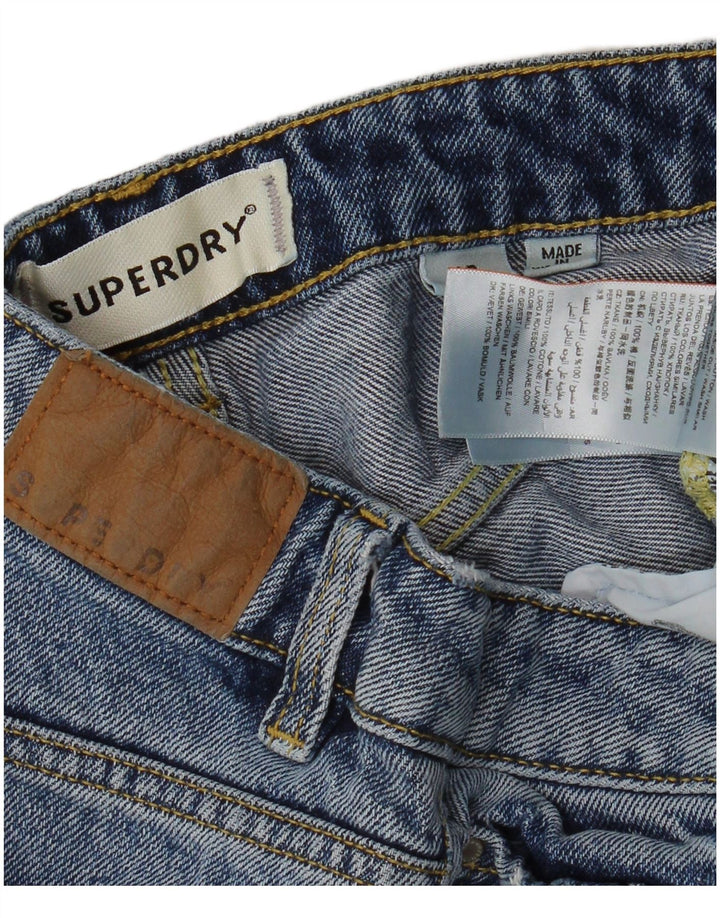 SUPERDRY Womens Denim Shorts W26 Small  Blue Cotton