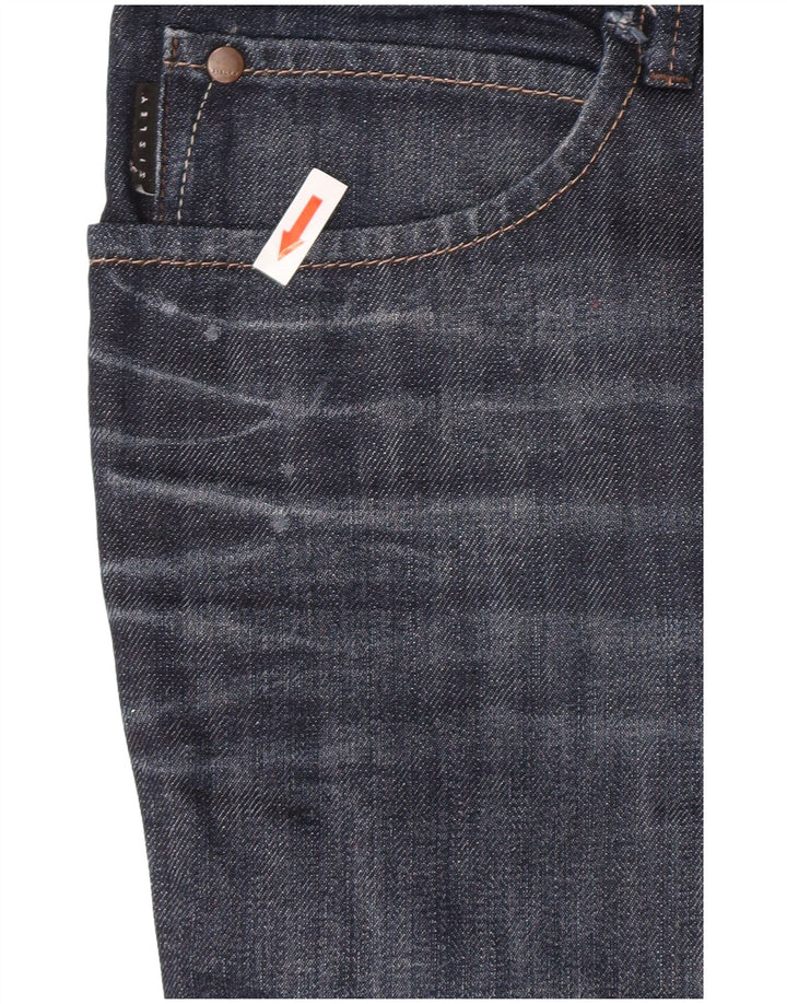 Sisley Mens Belfast Slim Jeans W35 L30 Navy Blue Cotton