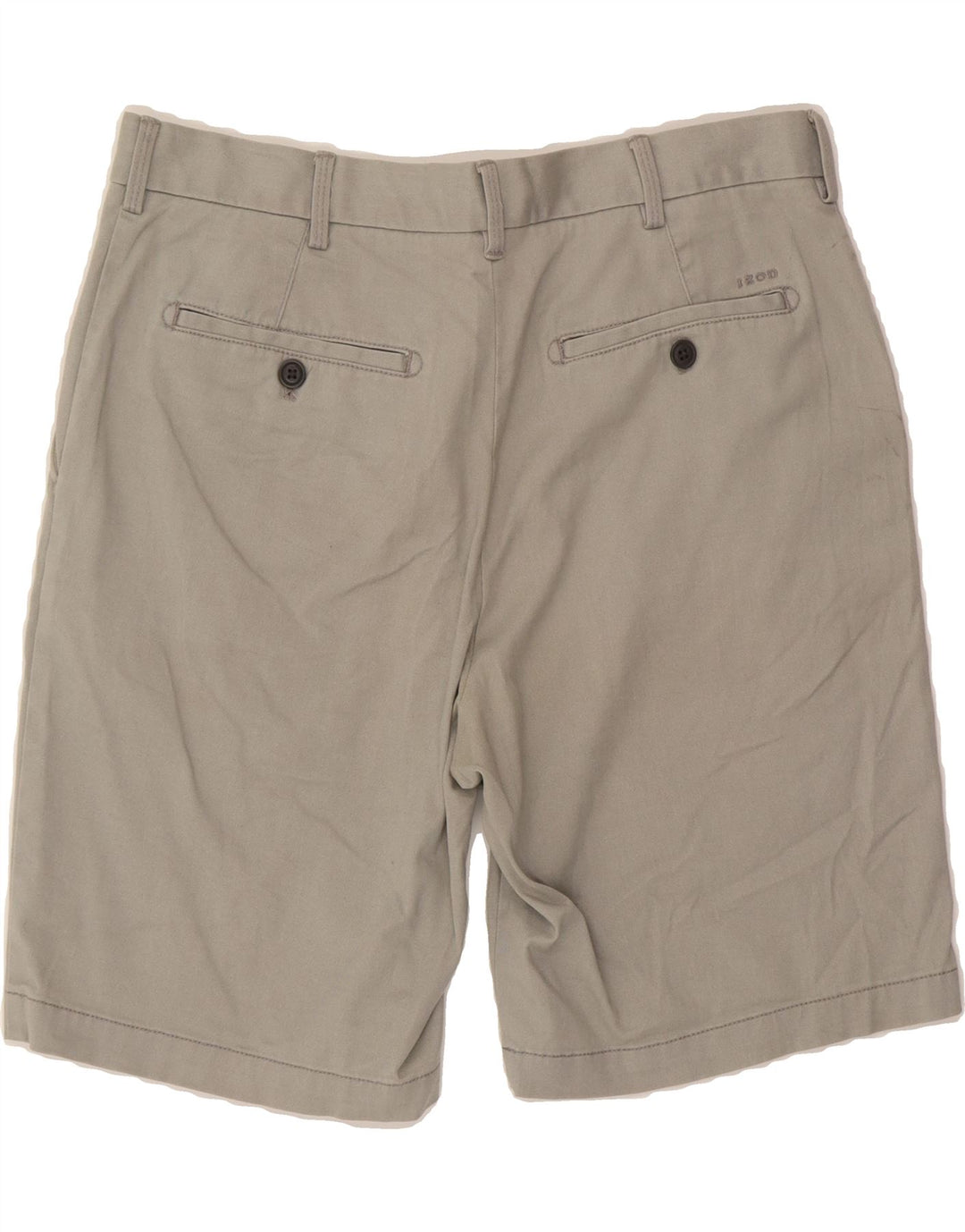 IZOD Mens Chino Shorts W32 Medium Grey Cotton Vintage Izod and Second-Hand Izod from Messina Hembry 