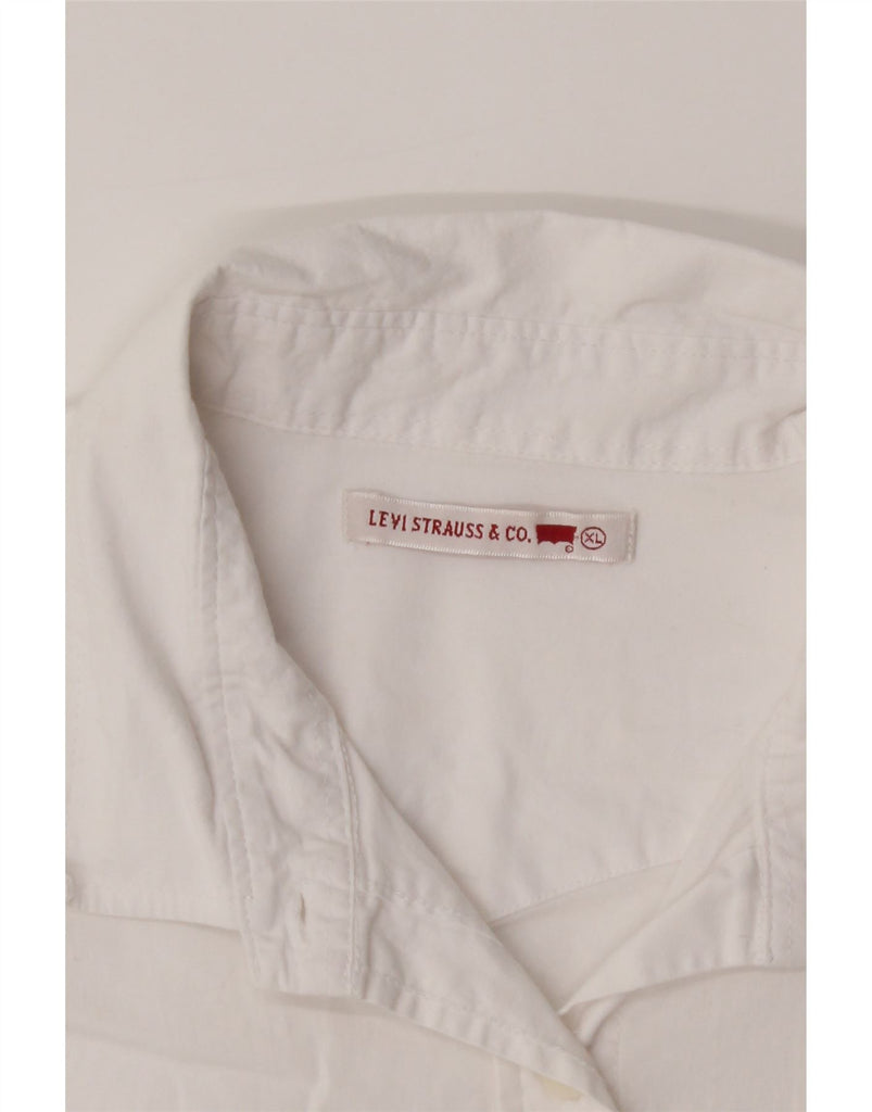 LEVI'S Womens Shirt UK 18 XL White Cotton Vintage Levi's and Second-Hand Levi's from Messina Hembry 