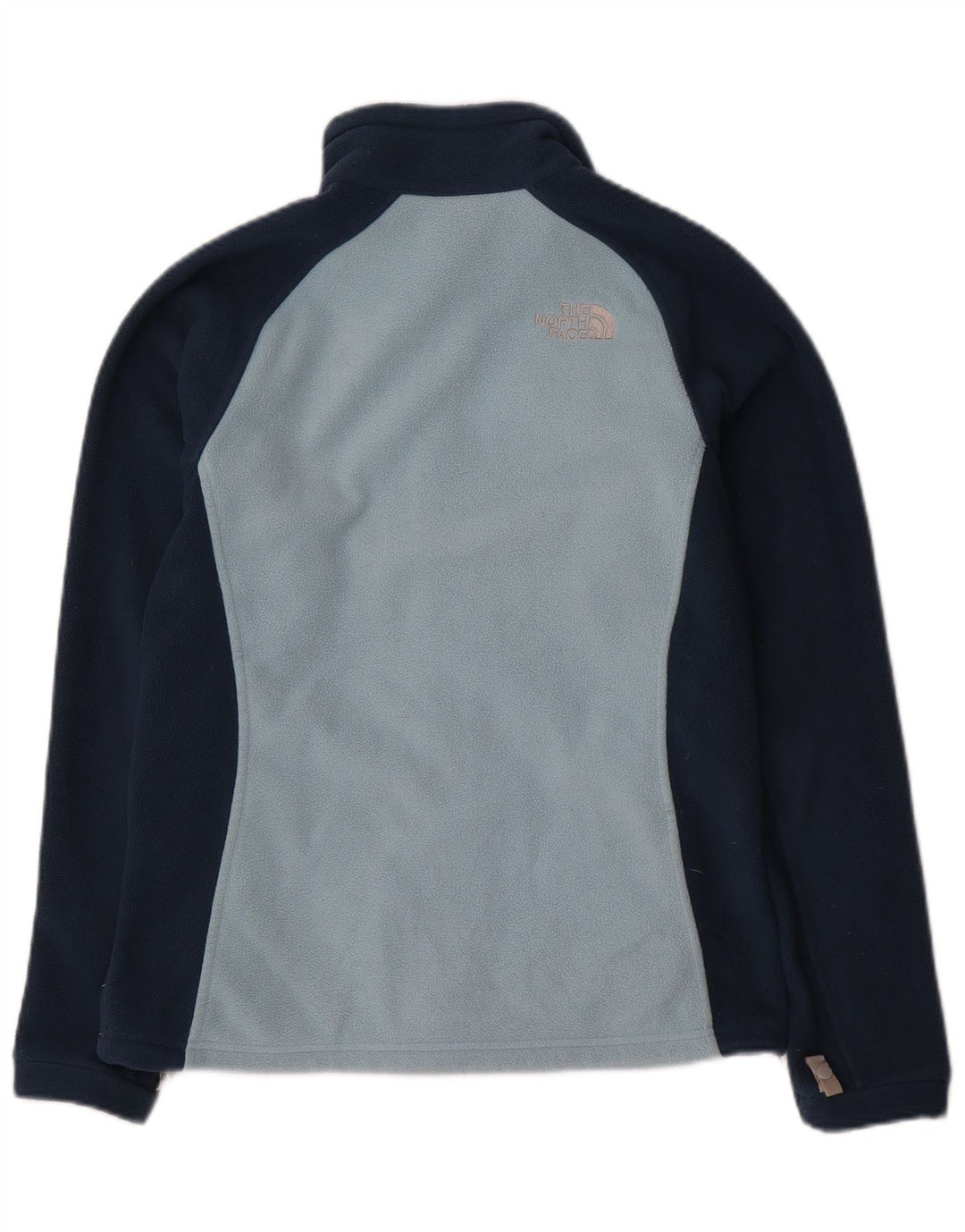 The North Face Womens Liner Fleece Jacket UK 10 Small Blue Colourblock
