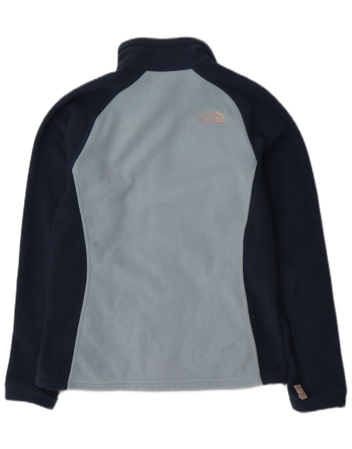 The North Face Womens Liner Fleece Jacket UK 10 Small Blue Colourblock
