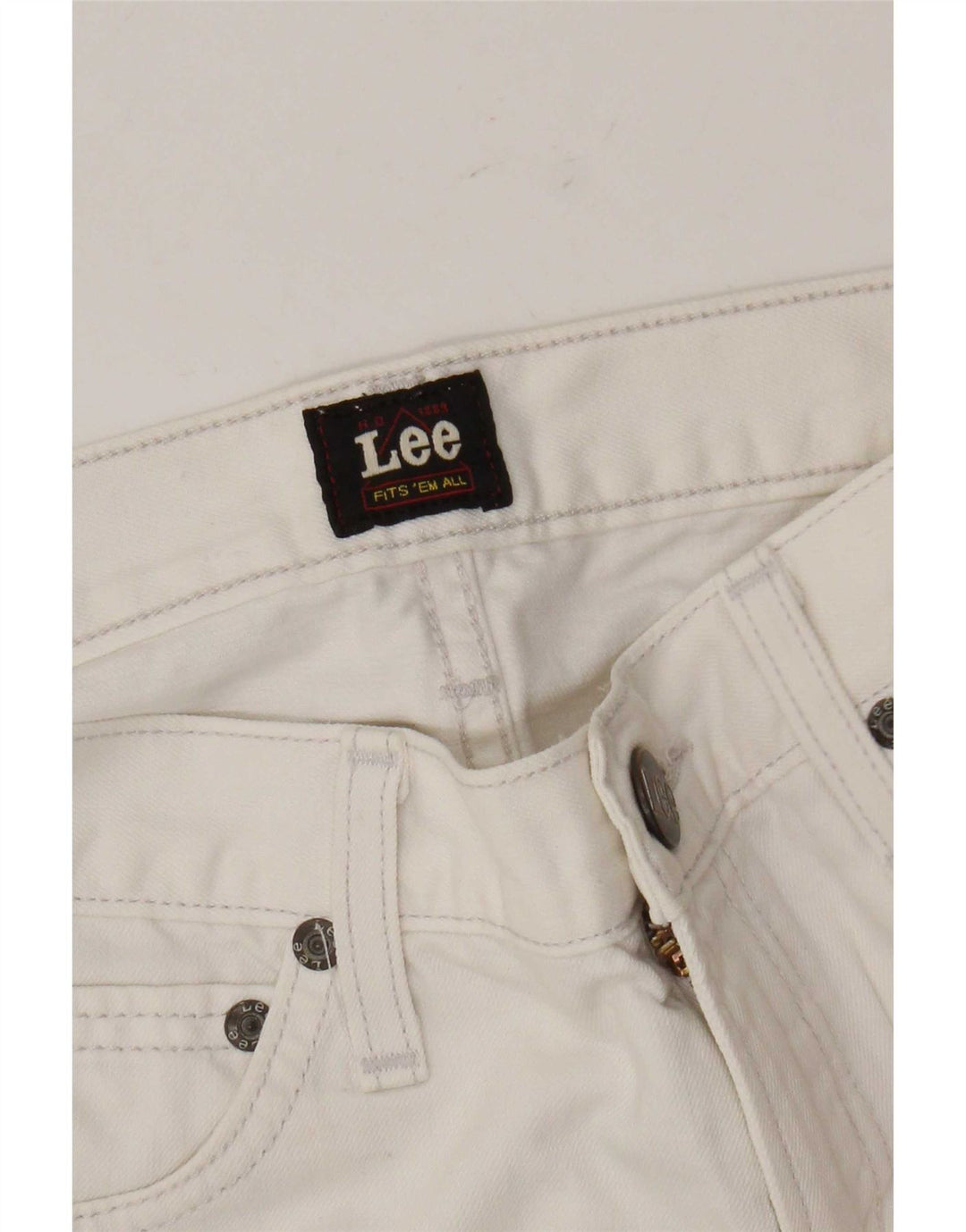 Lee Womens Bootcut Casual Trousers W28 L28 White
