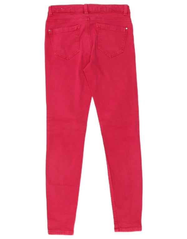 Zara Womens Skinny Casual Trousers EU 38 Medium W20 L27 Pink