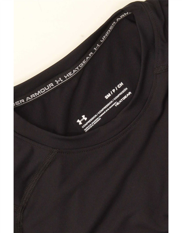 Under Armour Mens Heat Gear Top Long Sleeve Small Black