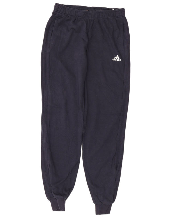 Adidas Boys Tracksuit Trousers Joggers 15-16 Years  Navy Blue Cotton
