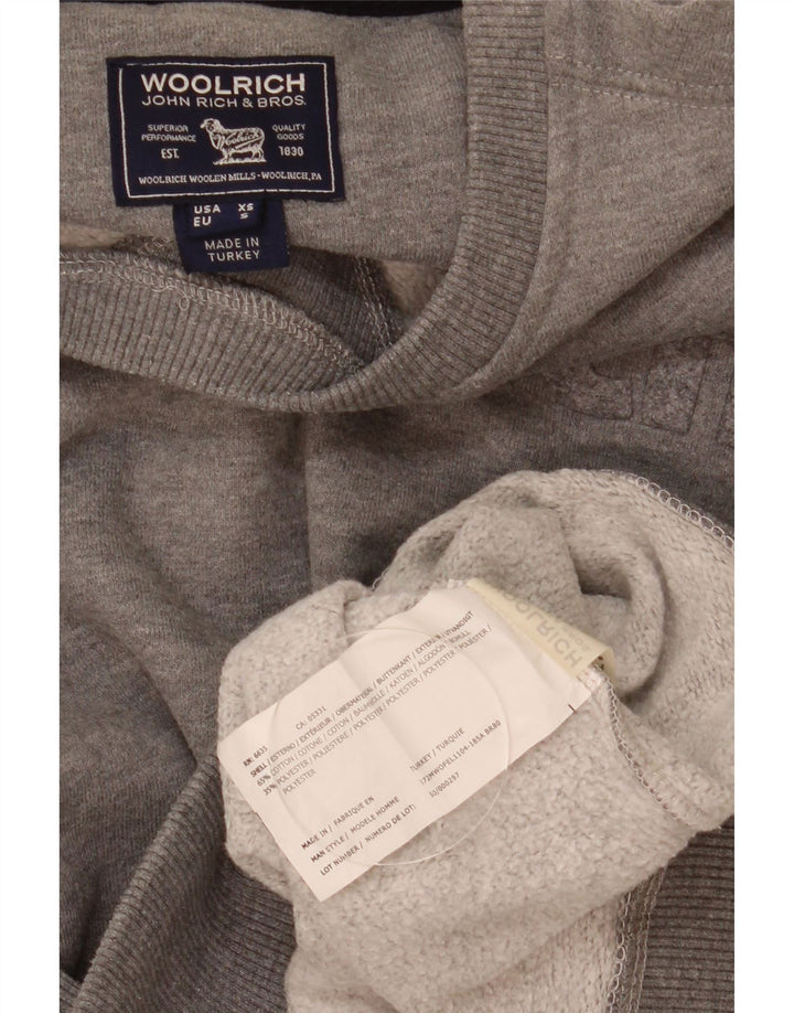 Woolrich Mens Graphic Sweatshirt Jumper Small Grey Flecked Cotton