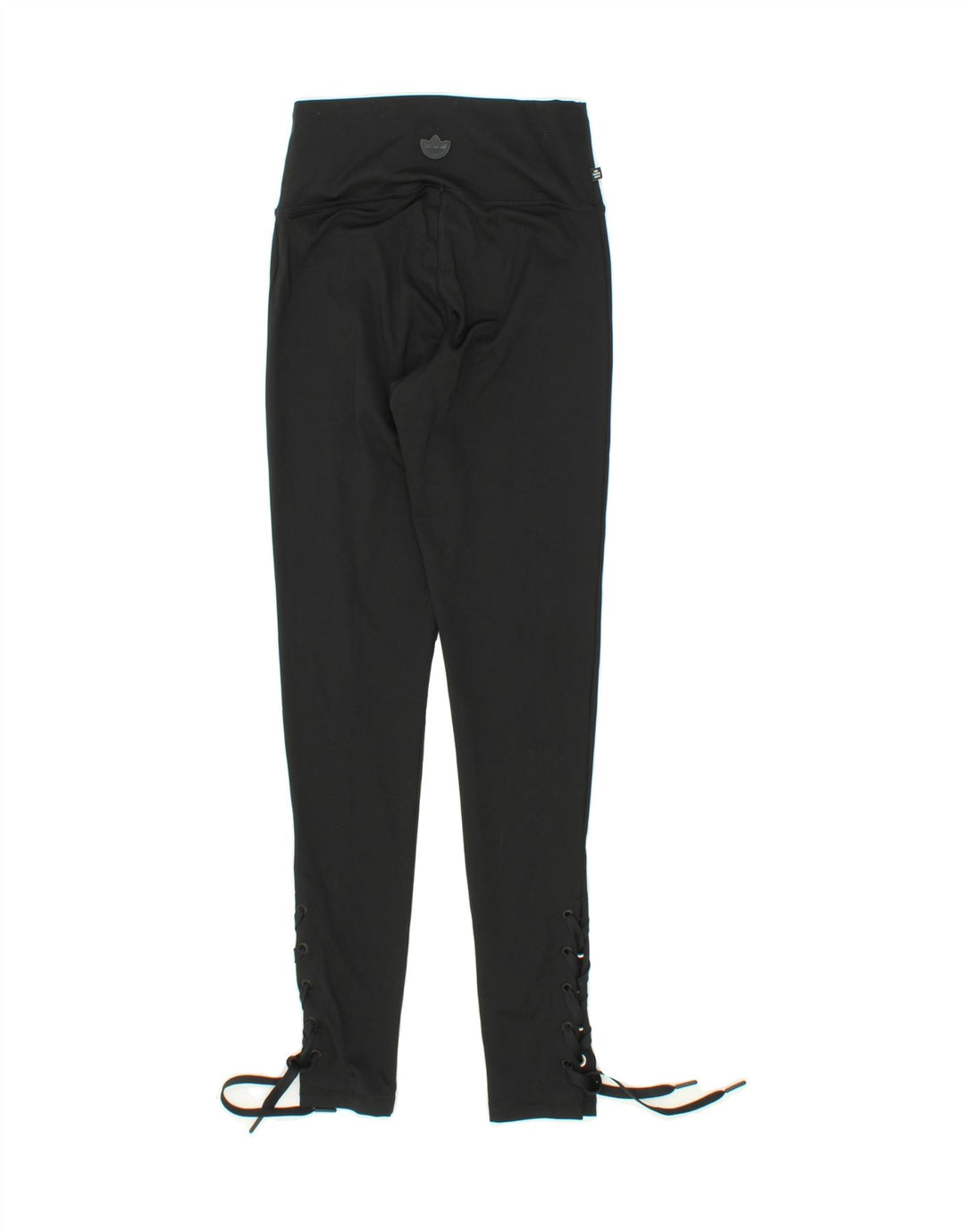ADIDAS Womens High Waist Leggings UK 8 Small Black Polyester Vintage Adidas and Second-Hand Adidas from Messina Hembry 