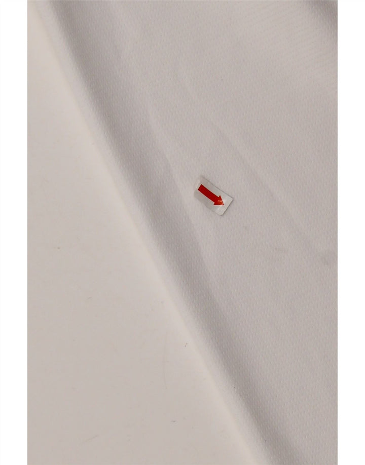 ADIDAS Mens Zip Neck Sweatshirt Jumper 2XL White Polyester