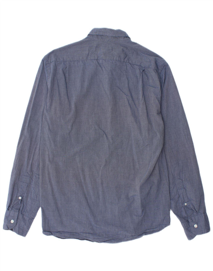 J. CREW Mens Slim Fit Shirt Medium Navy Blue Cotton