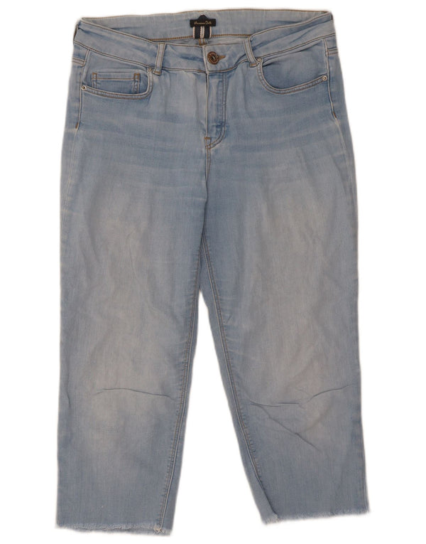 Massimo Dutti Womens Crop Skinny Jeans EU 38 Small W28 L20 Blue